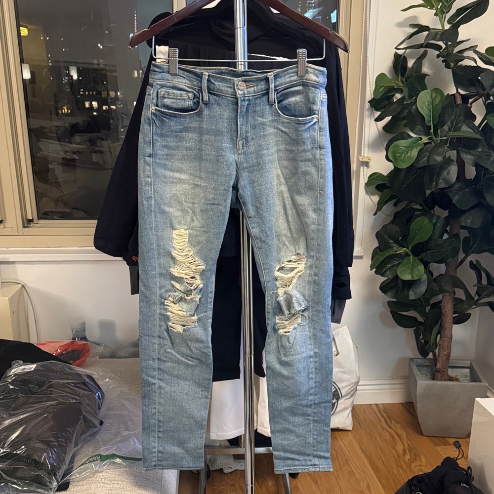 Frame Distressed Light Blue Women's Jeans